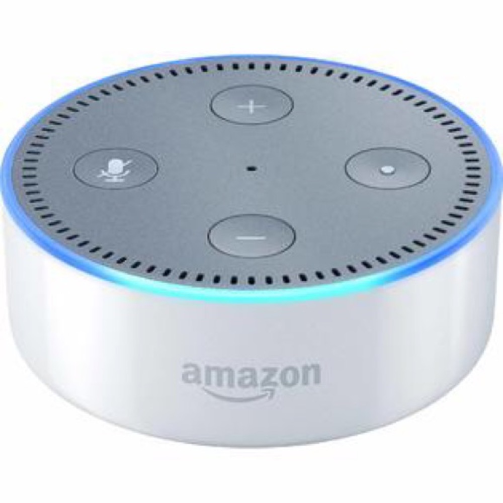 White Amazon Echo Dot